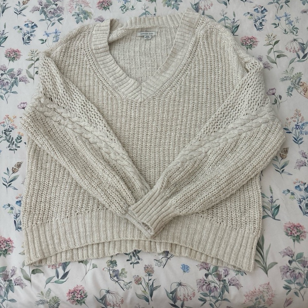 AEO Oversized off the shoulder sweater
